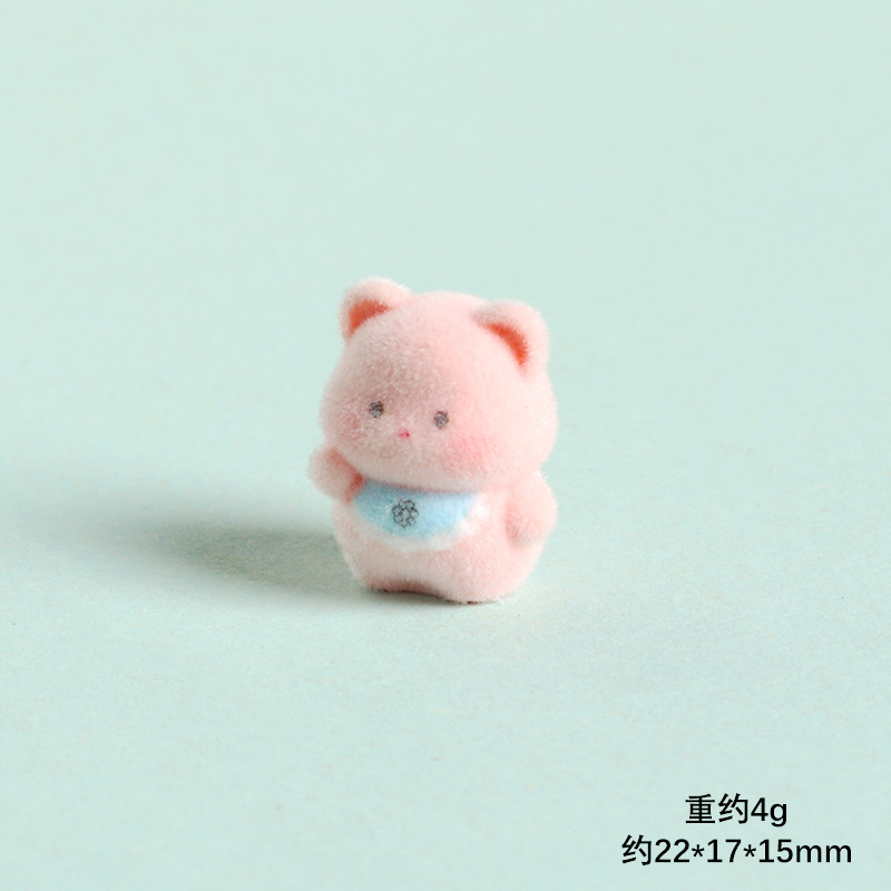 Resin Craft Supplies - 6 Peças de Urso 3D Fofo