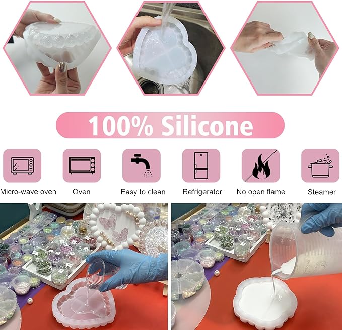 Moldes de Silicone para Bandej - Resin Craft Supplies avaliação e preço