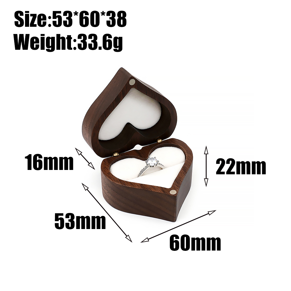 Caixa de Anel para Cerimônia d - Wood Ring Blank avaliação e preço