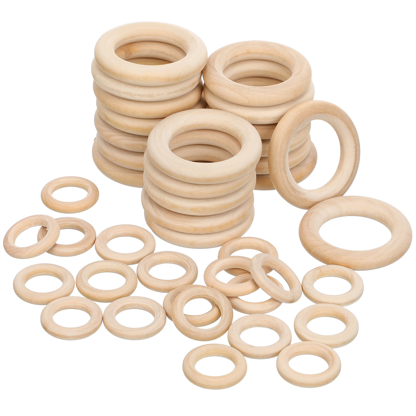 40 Peças de Acessórios para Jo - Wood Ring Blank avaliação e preço