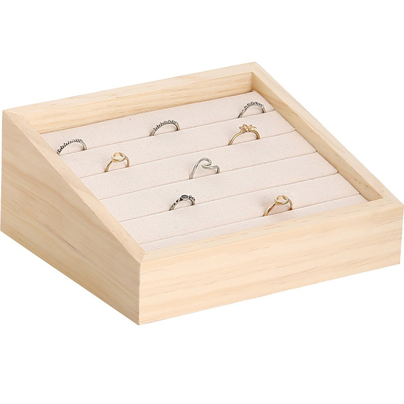 Bandeja De Exibição De Jóias D - Wood Ring Blank avaliação e preço